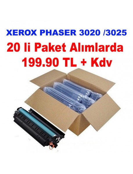 XEROX 3020 MUADİL TONER PHASER 3020 / WORKCENTER 3025 [20 adet]